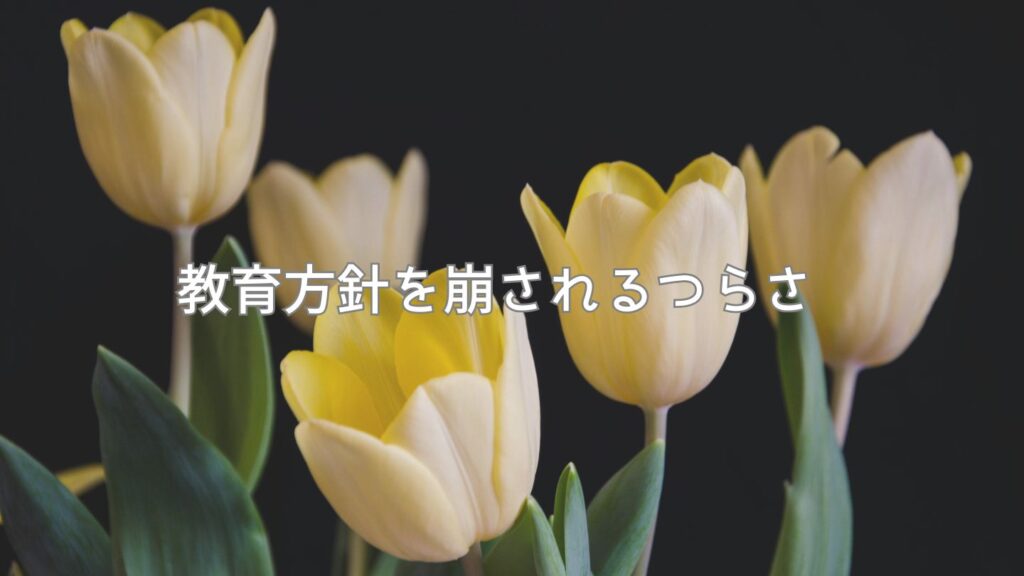 義母によって教育方針を崩されるつらさ