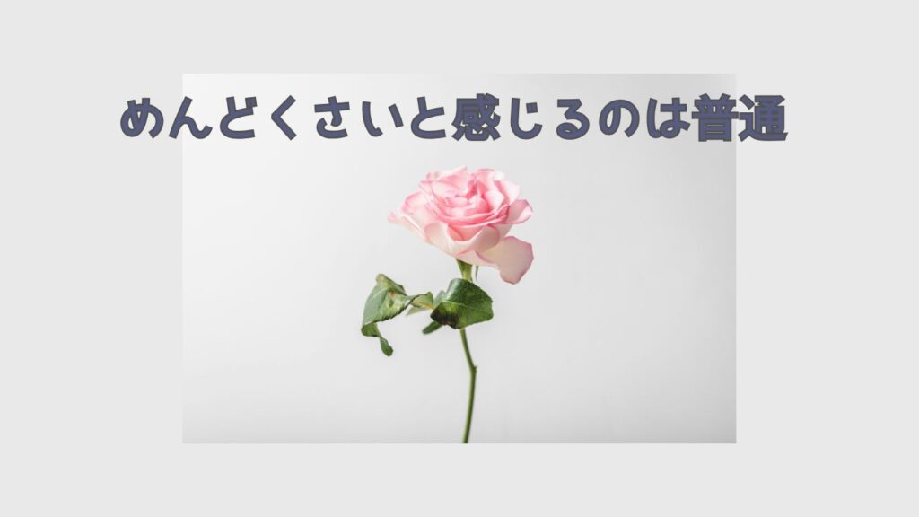 正直な本音:めんどくさいと感じるのは普通