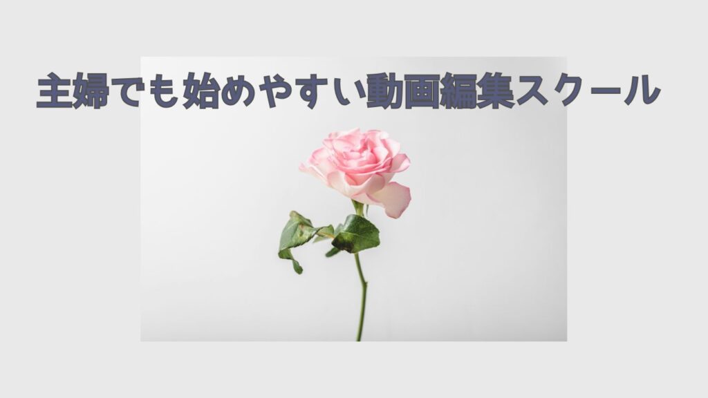 主婦でも始めやすい動画編集スクール2つ