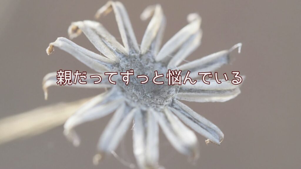 親だってずっと悩んでいる