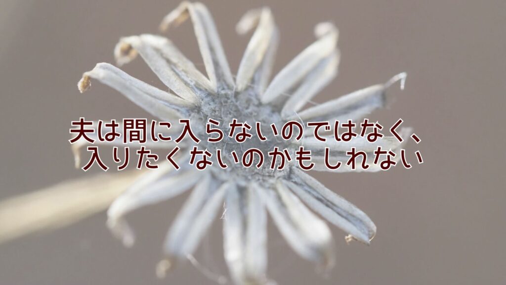 夫は間に入らないのではなく、入りたくないのかもしれない