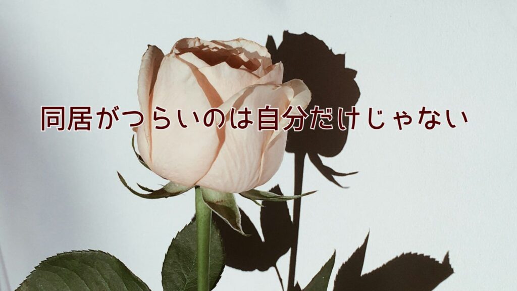 同居がつらいのは自分だけじゃない