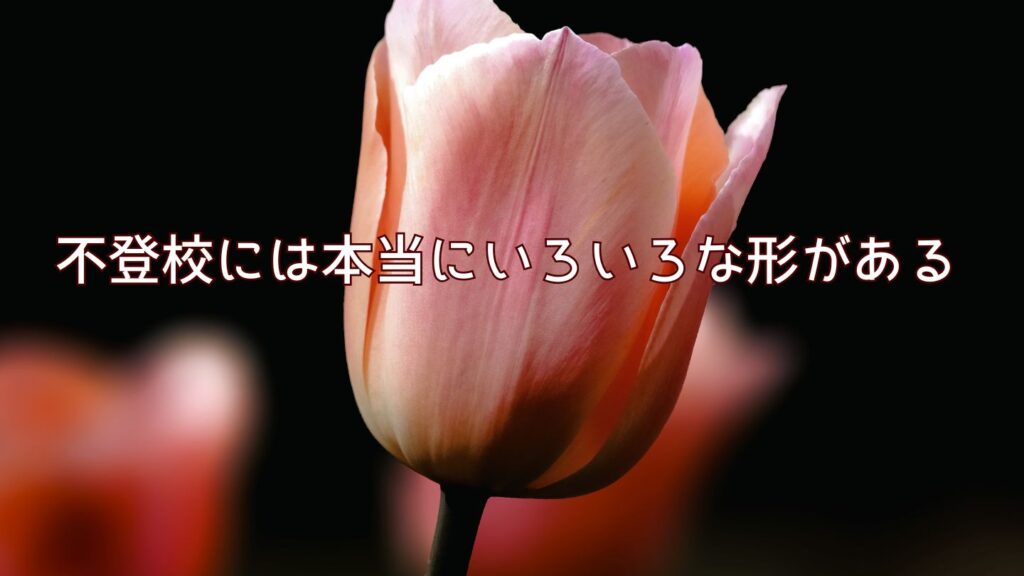 不登校には本当にいろいろな形がある