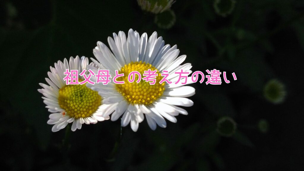 祖父母との考え方の違い