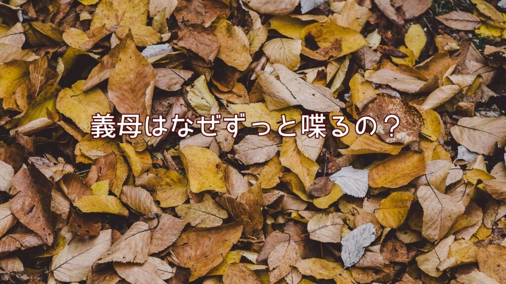 義母はなぜずっと喋るの?