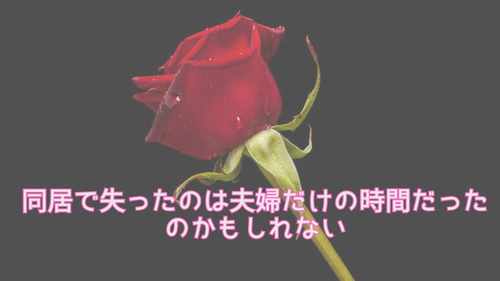 同居で失ったのは夫婦だけの時間だったのかもしれない