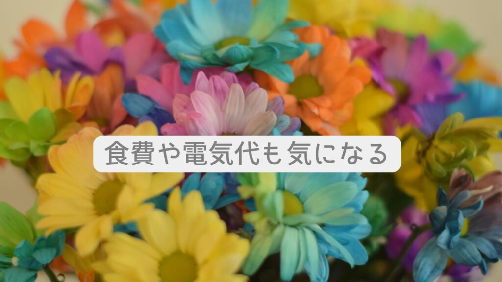 食費や電気代も気になる
